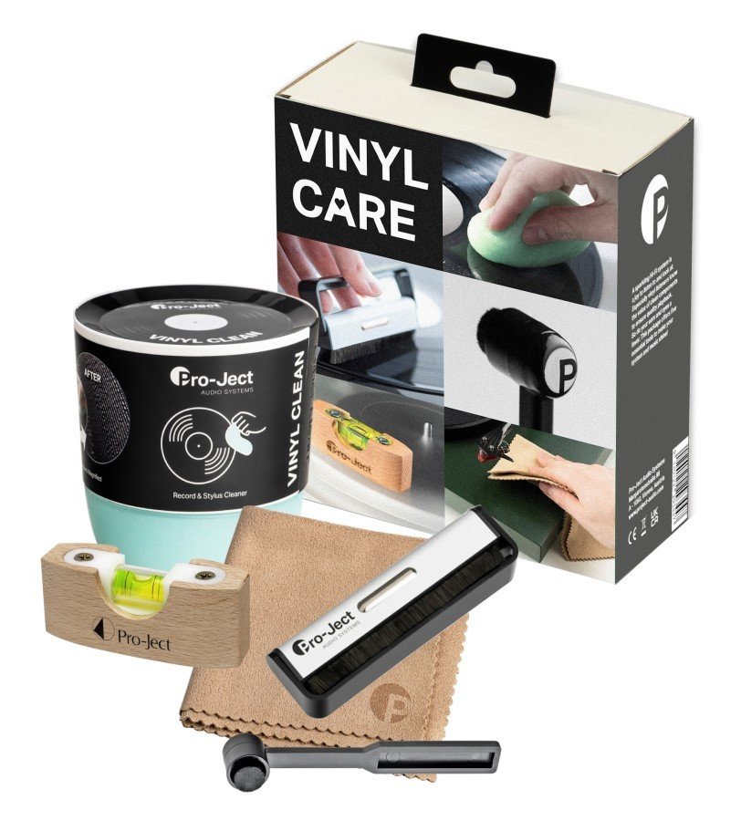 Pro-Ject Vinyl Care Set - Kompleksowy zestaw do czyszczenia płyt winylowych  - Brush It + Clean It + Vinyl Clean + level it + cloth it