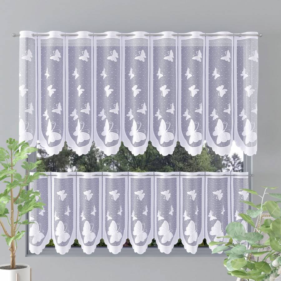 Zazdrostki żakardowe metrażowe Penelope 623966 90 cm