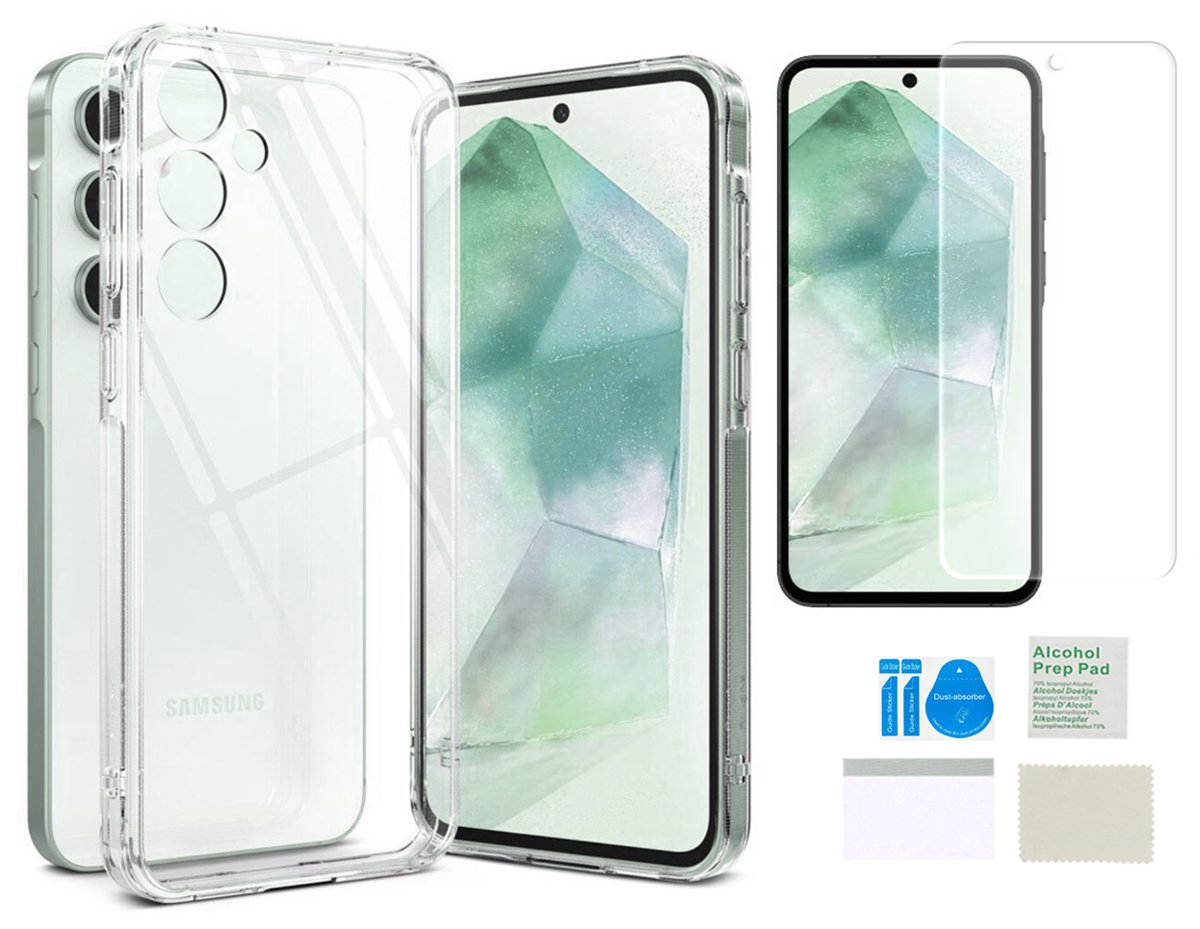 Etui silikonowe 2mm do SAMSUNG GALAXY A55 obudowa case + folia ochronna