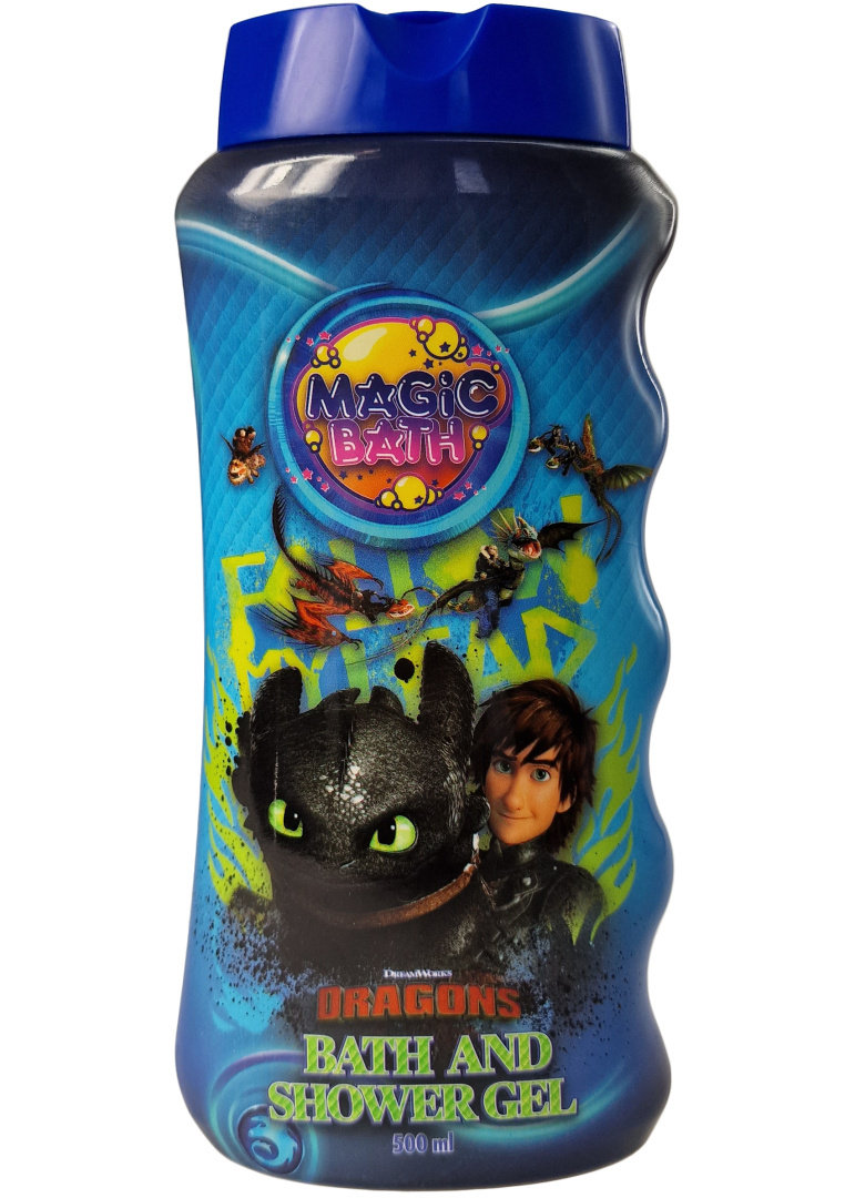 Żel pod prysznic i szampon 2w1 dla dzieci 3+ Dragons Magic Bath (500 ml)