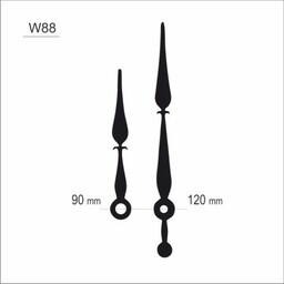 Wskazówki zegarowe ozdobne W88/120mm