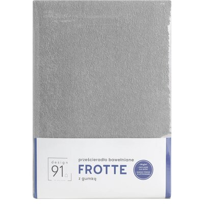 Prześcieradło z Gumką Frotte D91 160x200 w.20 Sreb
