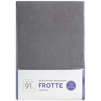 Prześcieradło z Gumką Frotte D91 140x200 w.20 Stal