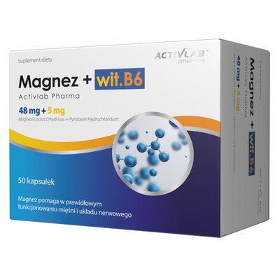 Activlab PHARMA PHARMA Magnez + Vit B6 50 caps