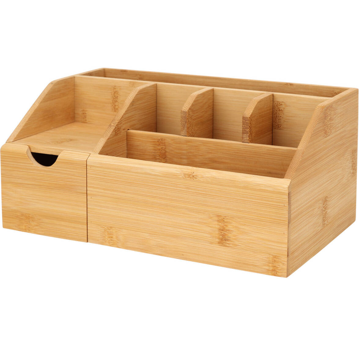 Eleganza, organizer na kosmetyki, bambusowy, naturalny, 24 x 15 x 11 cm