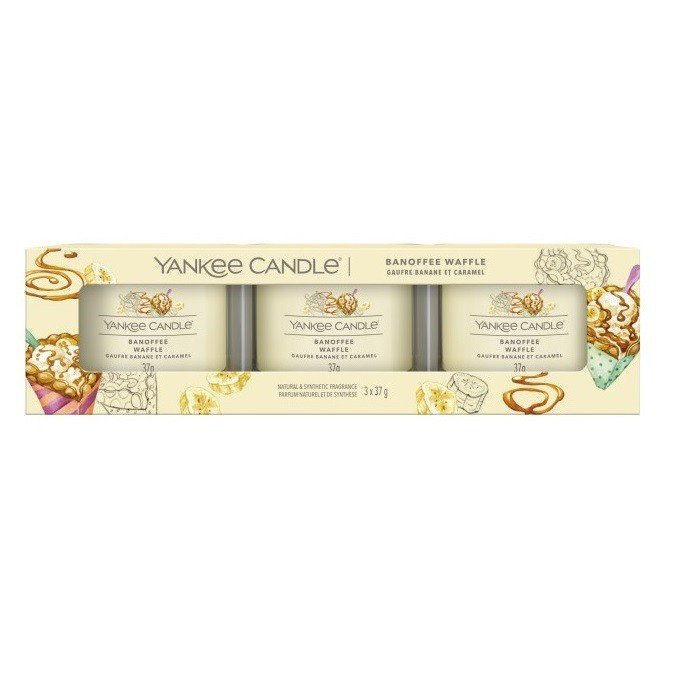 Świeca mini 3 pack Banoffee Wa