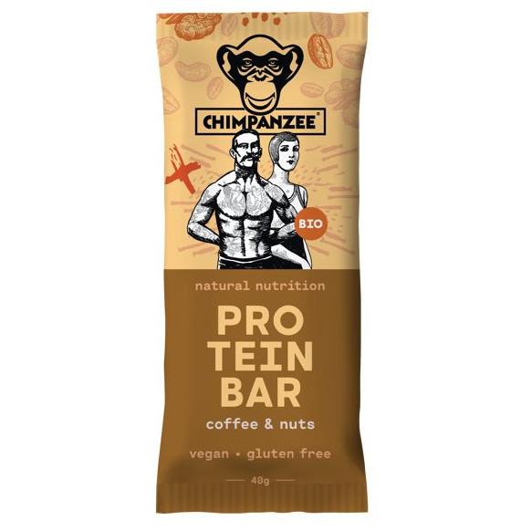 Baton Chimpanzee BIO Protein Bar Coffee & Nuts 40g Smak: kawa