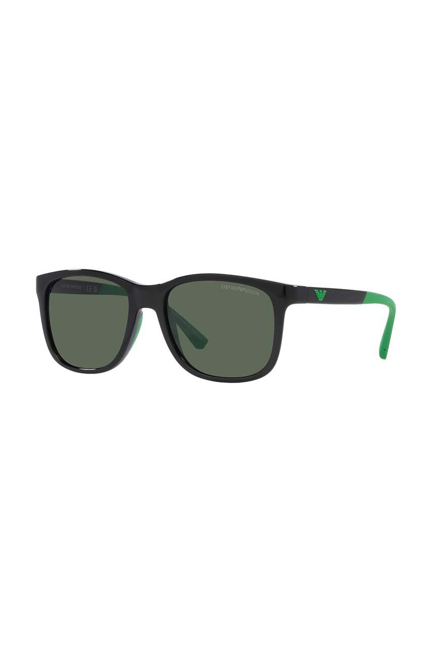 Emporio Armani okulary przeciwsłoneczne dziecięce kolor zielony 0EK4184