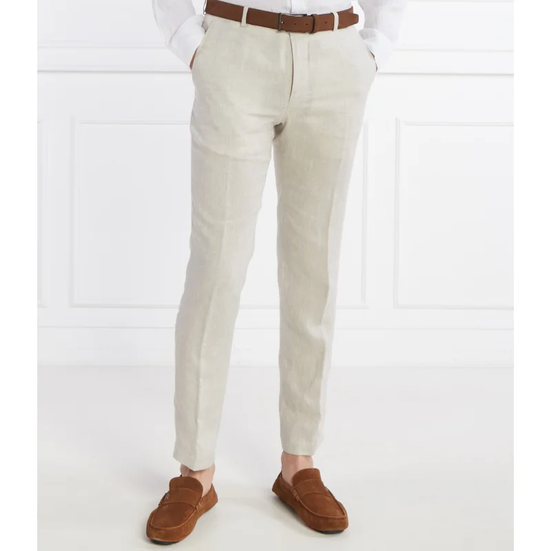Joop! Lniane spodnie JT-18Hank Slim Fit