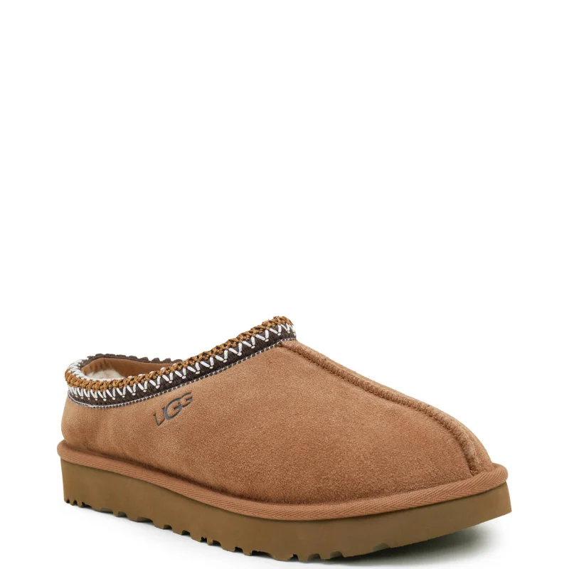 UGG Skórzane mule W TASMAN | z dodatkiem wełny