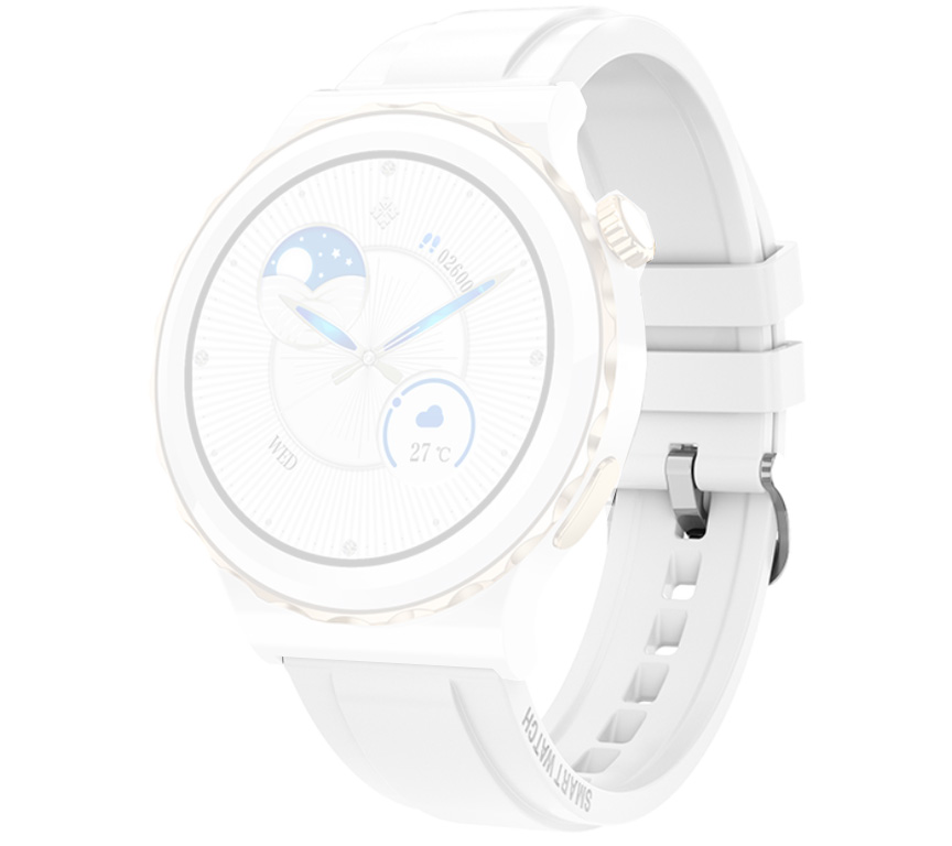 Pasek uniwersalny do Rubicon RNCE92 - 22 mm BIAŁY silikonowy