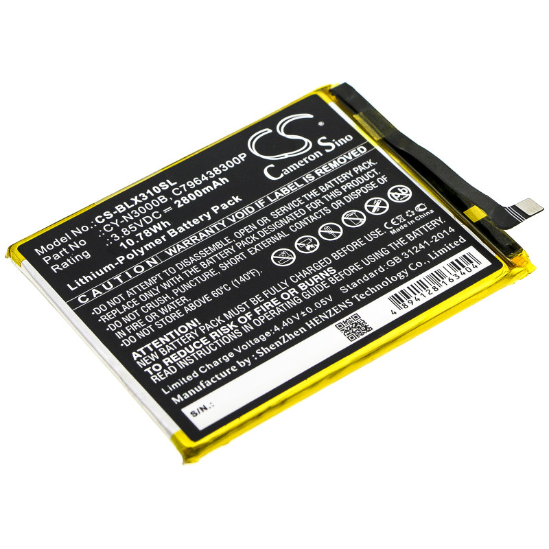 Blu Vivo XI+ / C796438300P 2800mAh 10.78Wh Li-Polymer 3.85V (Cameron Sino)