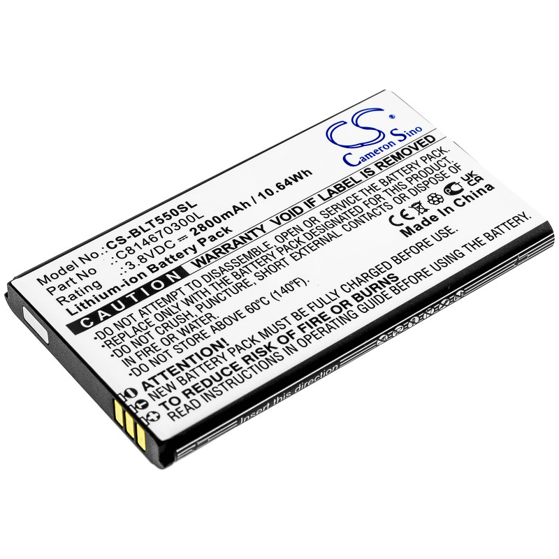 Blu Tank 2.4 Torch / C814670300L 2800mAh 10.64Wh Li-Ion 3.8V (Cameron Sino)