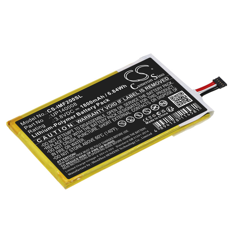 Infocus M2 / UP140008 1800mAh 6.84Wh Li-Polymer 3.8V (Cameron Sino)