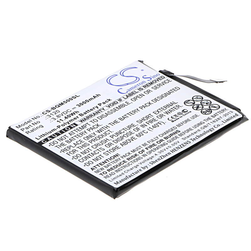 BQ Aquaris M5 / 3120 3000mAh 11.40Wh Li-Polymer 3.8V (Cameron Sino)