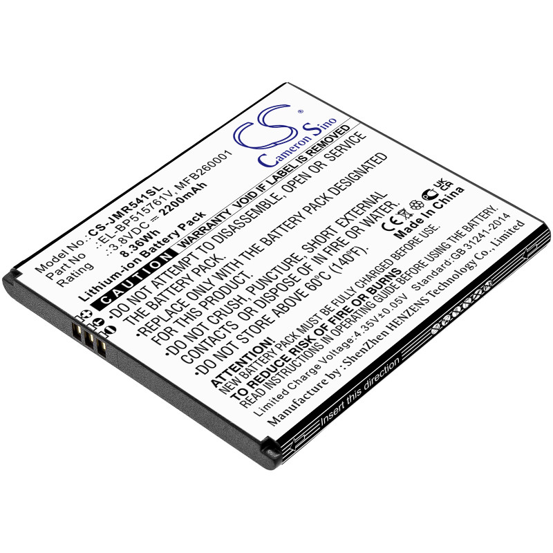 Jio JMR541 / EL-BP515761V 2200mAh 8.36Wh Li-Ion 3.8V (Cameron Sino)