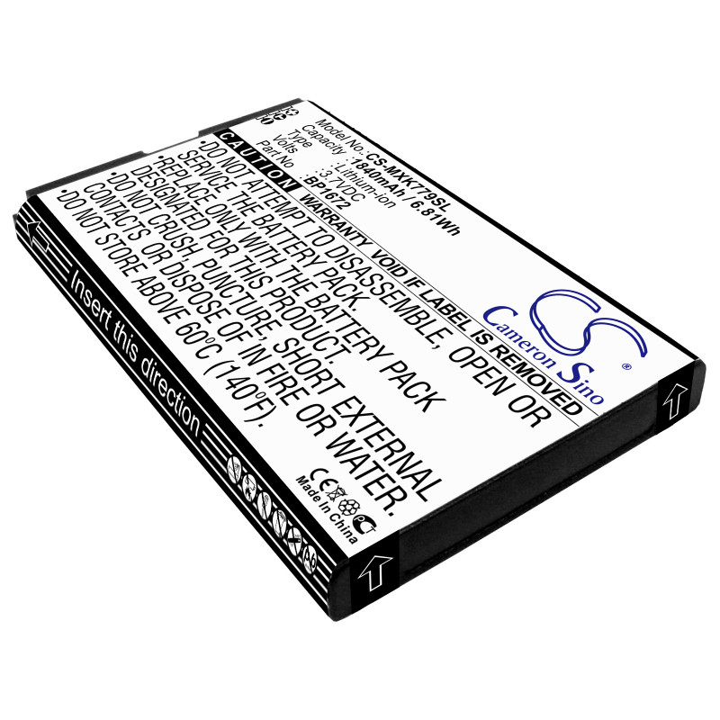 Moxee K779 / BP1672 1840mAh 6.81Wh Li-Ion 3.7V (Cameron Sino)