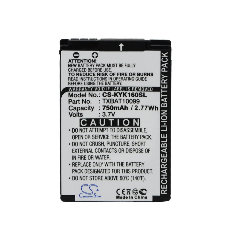 Kyocera KX13 / TXBAT10099 750mAh 2.77Wh Li-Ion 3.7V (Cameron Sino)