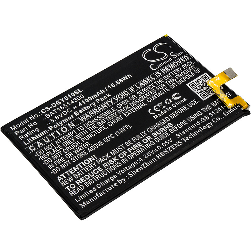 Doogee Y6 Max / BAT16514300 4100mAh 15.58Wh Li-Polymer 3.8V (Cameron Sino)