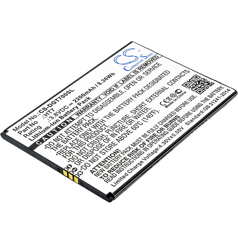 Doogee T7 / HT7 2200mAh 8.36Wh Li-Ion 3.8V (Cameron Sino)
