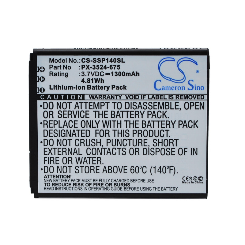 Simvalley SP-140 / PX-3524 1300mAh 4.81Wh Li-Ion 3.7V (Cameron Sino)