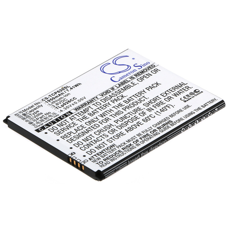 TCL P620M / TLp026CC 1950mAh 7.41Wh Li-Ion 3.8V (Cameron Sino)