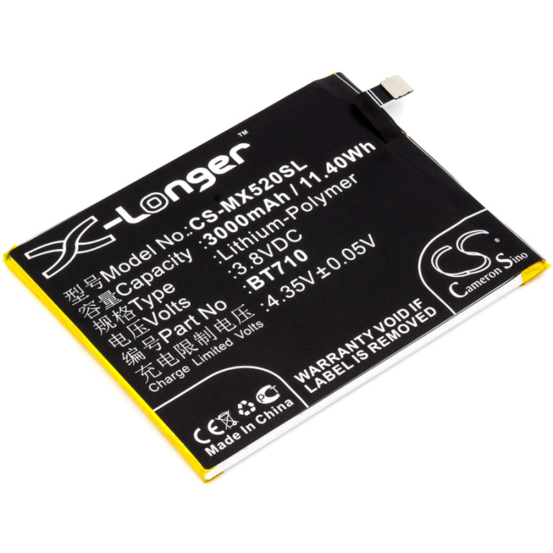 Meizu M5c / BT710 3000mAh 11.40Wh Li-Polymer 3.8V (Cameron Sino)