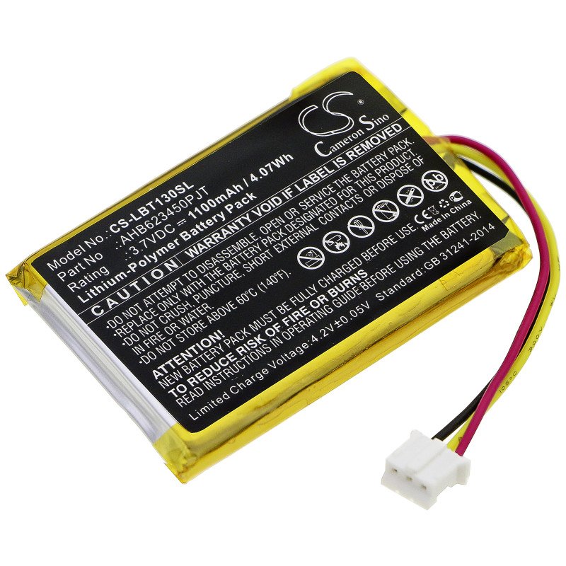 Listen Technologies Audio Guide / AHB623450PJT 1100mAh 4.07Wh Li-Polymer 3.7V (Cameron Sino)
