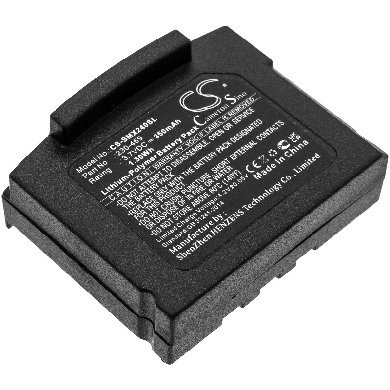Sonumaxx 2.4 range / 230-469 350mAh 1.30Wh Li-Polymer 3.7V (Cameron Sino)