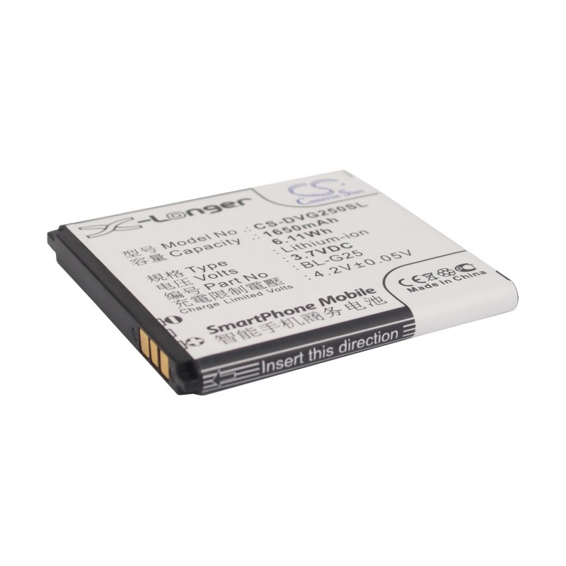 DOOV G25 /  BL-G25 1650mAh 6.11Wh Li-Ion 3.7V (Cameron Sino)
