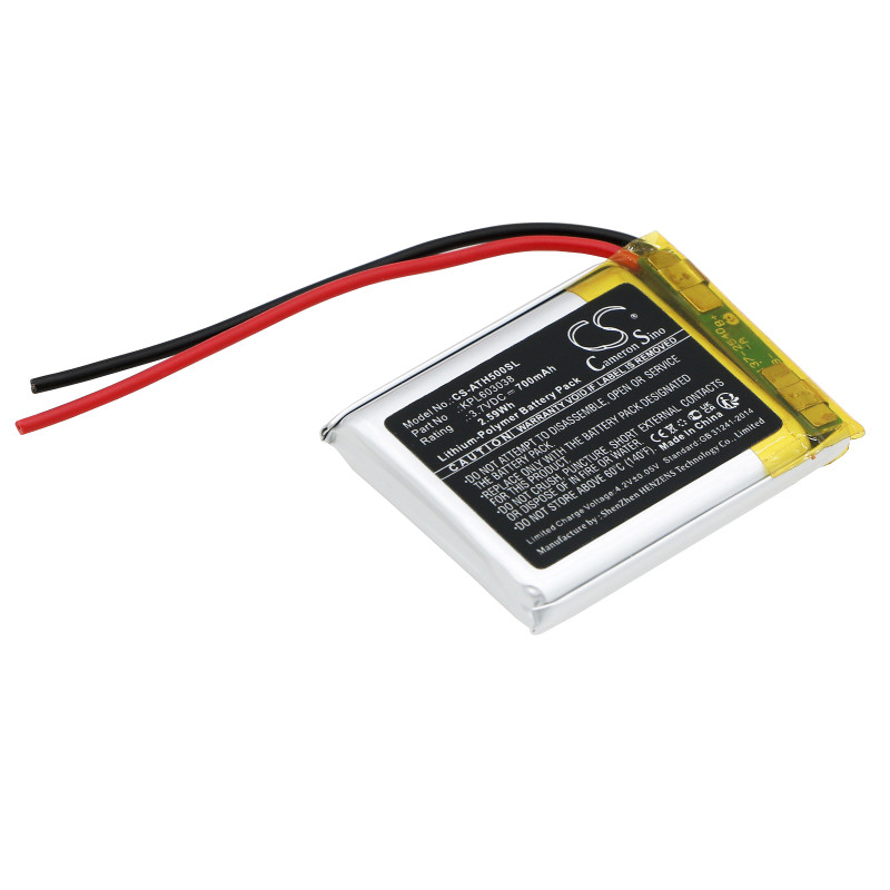 Audio-Technica ATH-AR5BT / KPL603038 700mAh 2.59Wh Li-Polymer 3.7V (Cameron Sino)