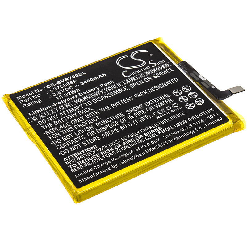 Blackview BV7000 / V575868P 3400mAh 12.92Wh Li-Polymer 3.8V (Cameron Sino)