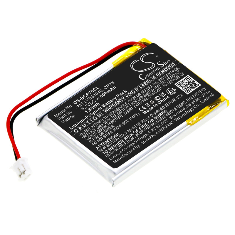 Binatone iDect X2i / MT LP053040 500mAh 1.85Wh Li-Polymer 3.7V (Cameron Sino)