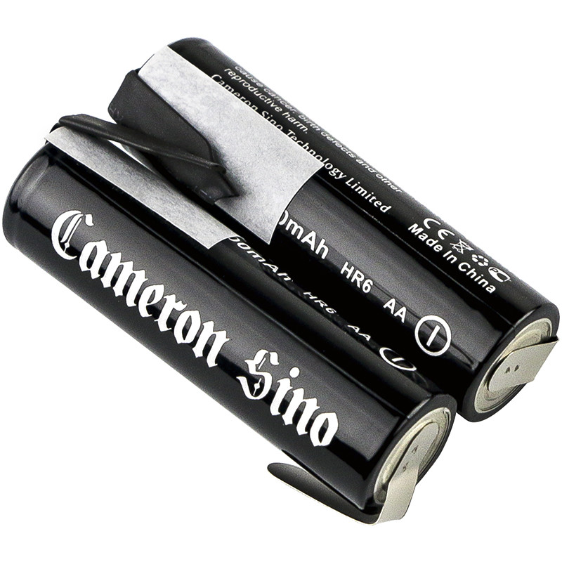 Akumulatorki AA / R6 2000mAh 2.40Wh Ni-MH zestaw 2 szt z blaszkami lutowniczymi po dwóch stronach ogniwa (Cameron Sino)