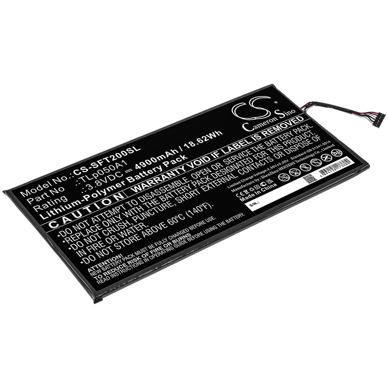 IDEMIA MorphoTablet 2 / TLp050A1 4900mAh 18.62Wh Li-Polymer 3.8V (Cameron Sino)