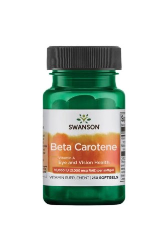 SWANSON Beta Karoten (Witamina A) 10000 iu 250 kapsułek