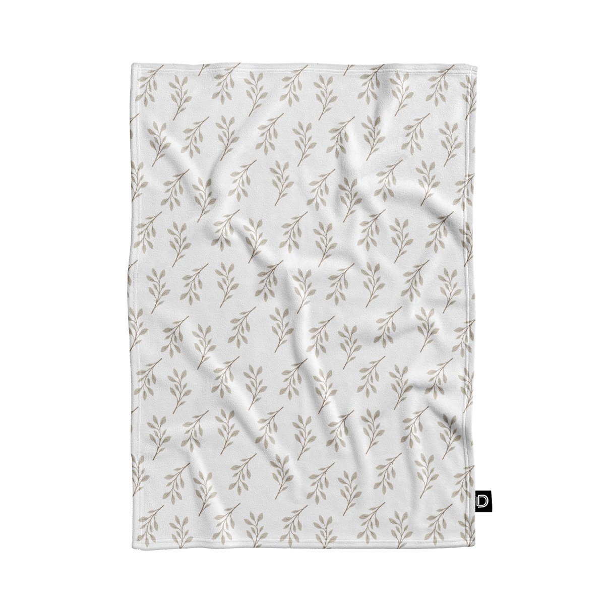 Koc pluszowy dla dzieci BUNNY BLISS wzór D248 | gałązki 135 x 100 cm