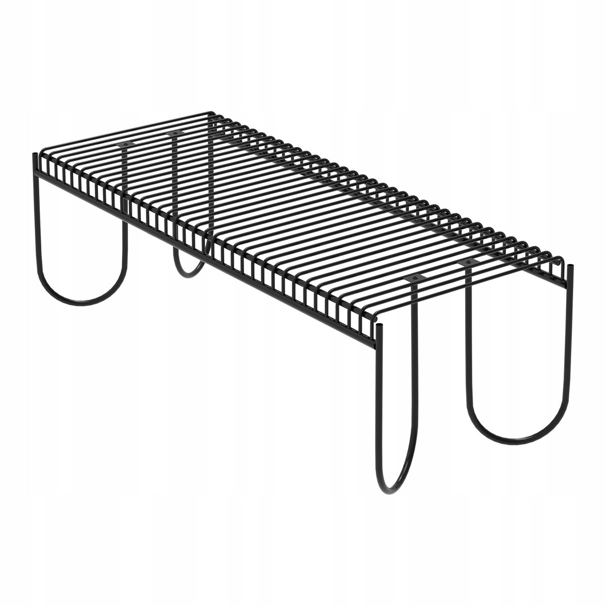 Metalowa Ławka ogrodowa Wytrzymała Ława parkingowa tarasowa 3-osobowa 120cm /GardenPlus
