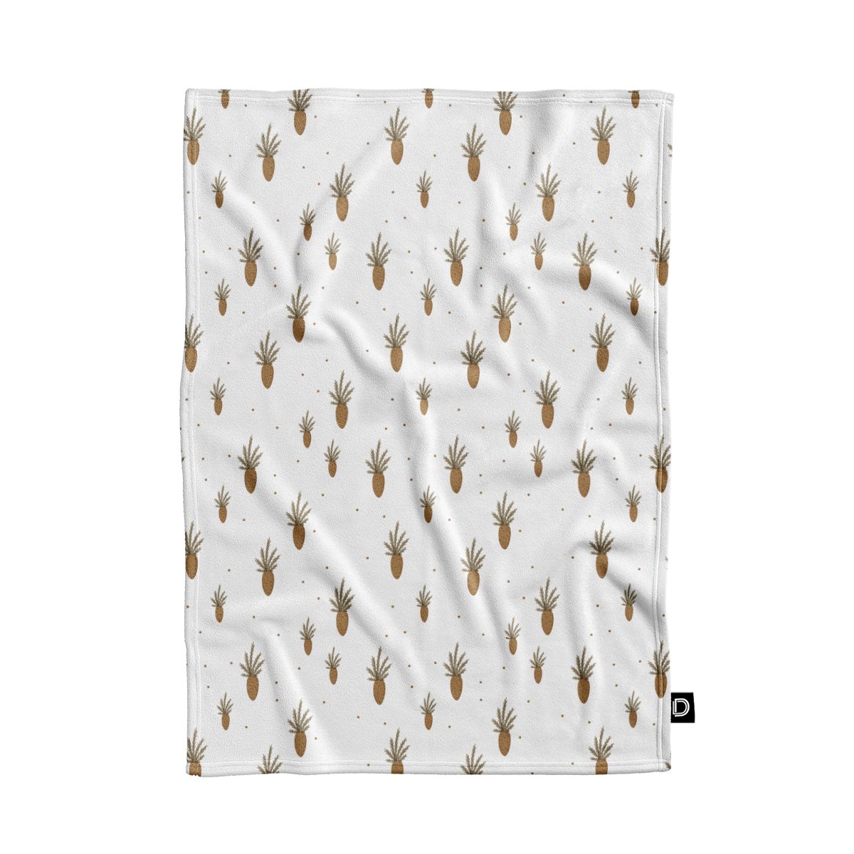 Koc pluszowy dla dzieci BUNNY BLISS wzór D246 | marchewki 80 x 60 cm