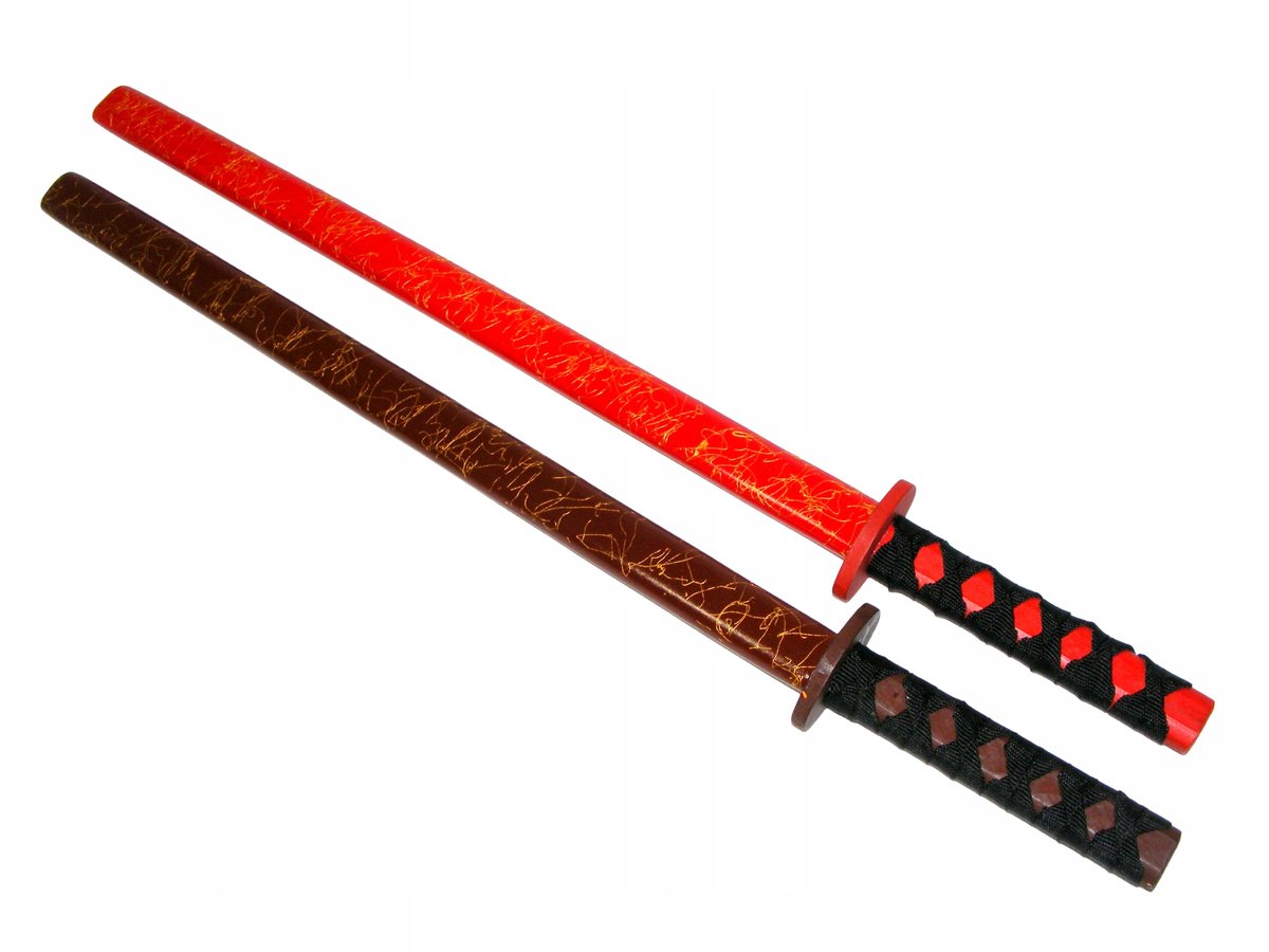 BEZPIECZNY ZDOBIONY Drewniany Miecz Rekwizyt Dla Rycerza 73 cm KATANA SAMURAJ