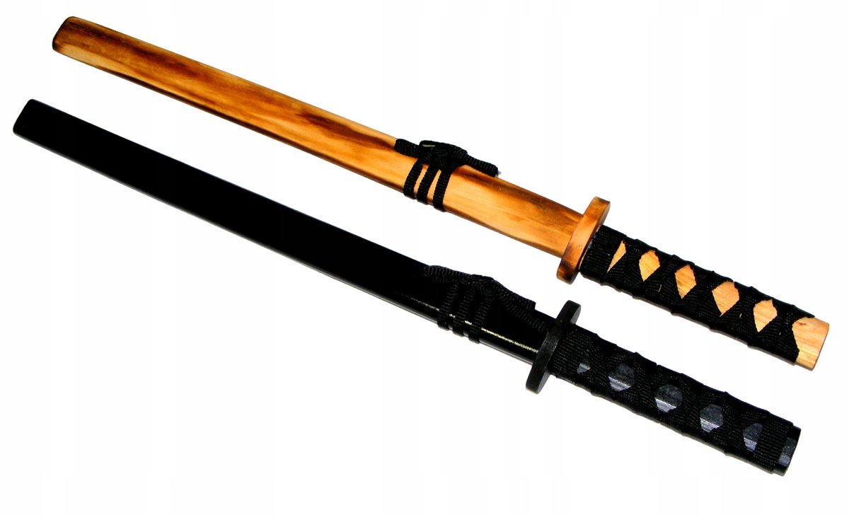 BEZPIECZNY Drewniany Miecz Rekwizyt Dla Rycerza 55 cm KATANA SAMURAJ