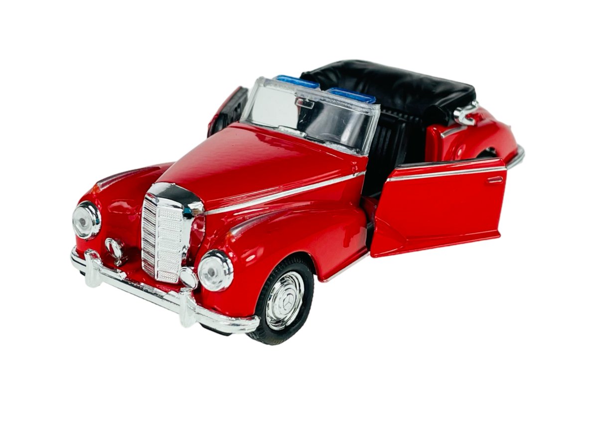 WELLY OLD TIMER 1955 MERCEDES-BENZ 300S CZERWONY BEZ DACHU 1:34 SAMOCHÓD NOWY METALOWY MODEL