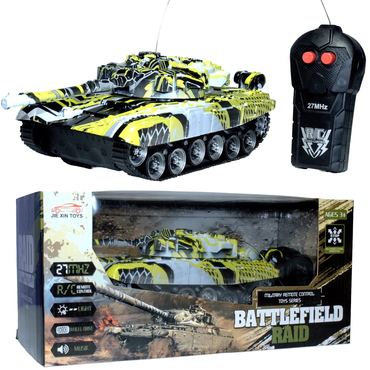 CZOŁG TANK PANZER STEROWANIE R/C Jeździ Dźwięk Światło