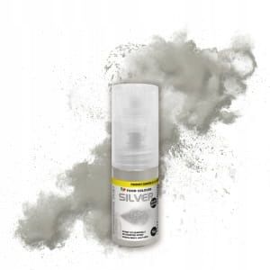 Barwnik Spożywczy Aerozol Spray SREBRNY Food Colours 5g 5ml Pyłek Perłowy