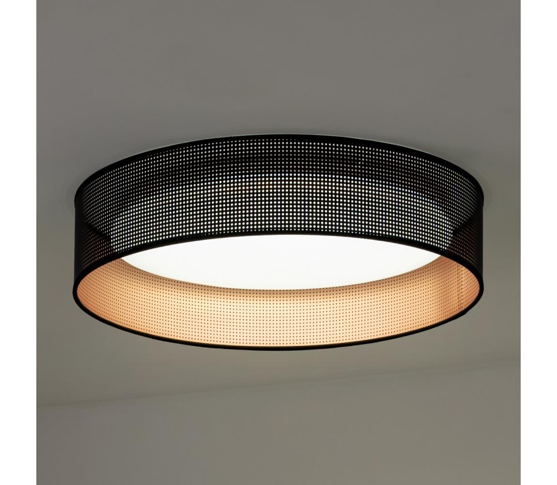 Duolla - LED Plafon ROLLER LED/24W/230V śr. 45 cm czarny/miedziany