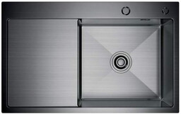 Zlewozmywak stalowy STEEL 7849R CZARNY