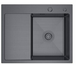 Zlewozmywak stalowy STEEL 5848R CZARNY
