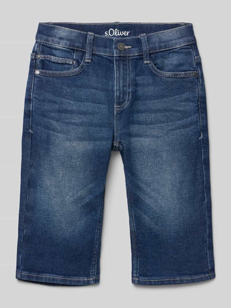 Szorty jeansowe o kroju slim fit z 5 kieszeniami model ‘Pete’