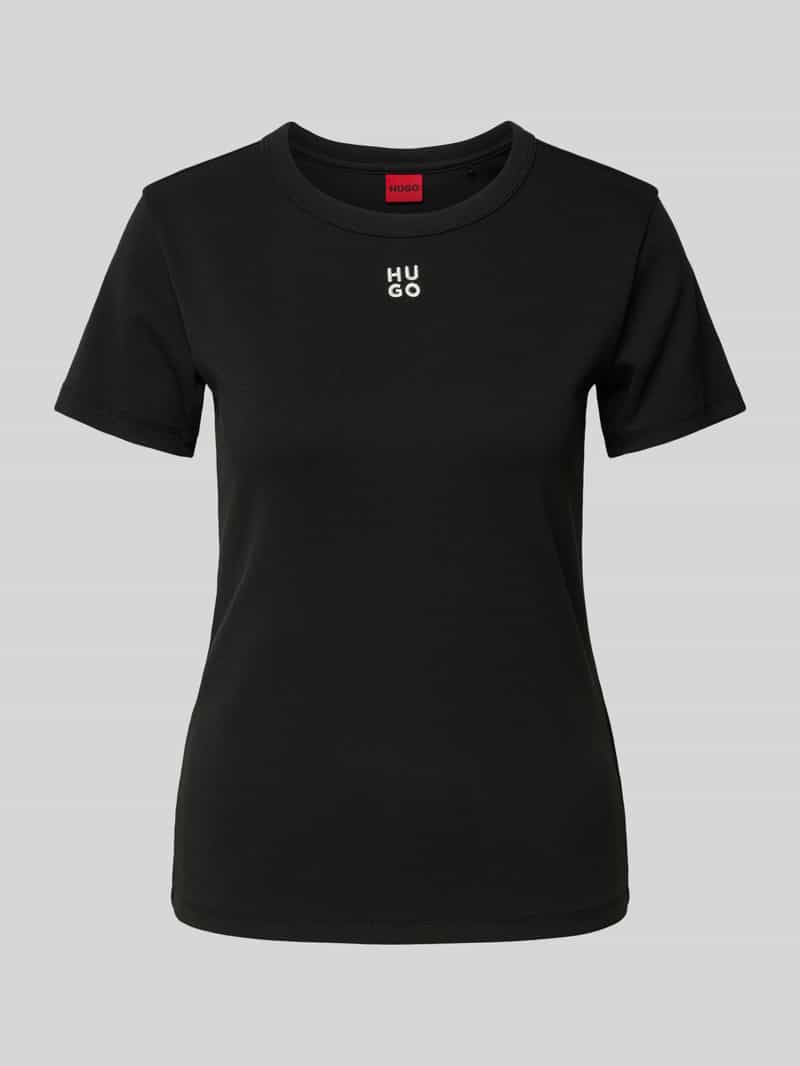T-shirt z wyhaftowanym logo model ‘Deloris’