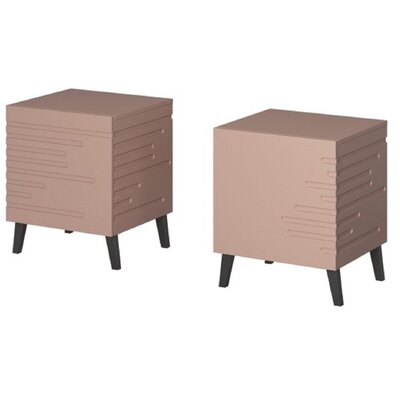 Szafka nocna NOVA 44x40x52 róż mat